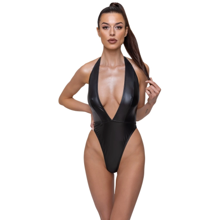 Cottelli Party Matte Look Bodysuit S - Deep Neckline, Open Back