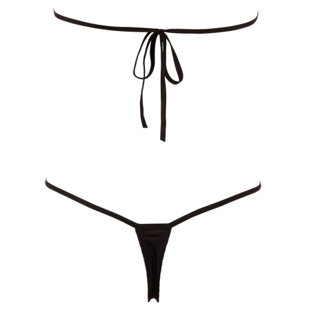 Body Sexy Open S-L Black Rhinestone Straps by Cottelli Collection