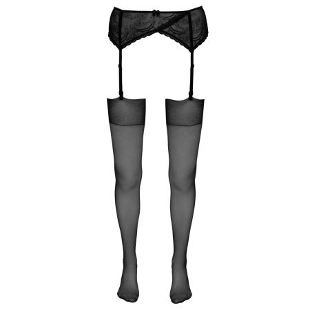 Cottelli Collection Stockings 20 Denier Shiny Finish, Black, Size M/L