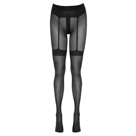 Cottelli LEGWARE Net Open Gusset Tights with Suspender Effect 30 Denier