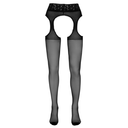 Cottelli Collection Suspender Tights Lace Design Black Size S-L