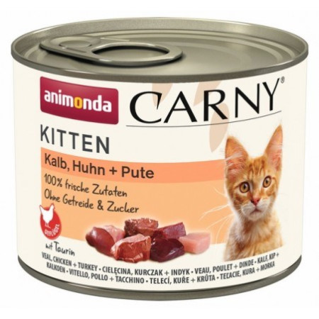 ANIMONDA Carny Kitten Veal, chicken, turkey - šlapias kačių maistas - 200g
