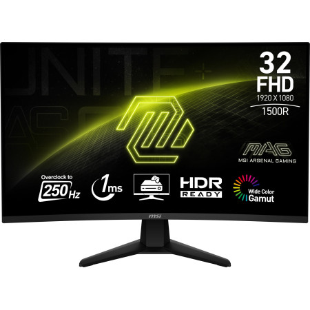 MSI MAG 32C6X kompiuterio monitorius 80 cm (31.5") Full HD