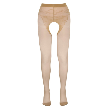 Cottelli LEGWEAR Tights Skin-Coloured 20 Denier with Cuban Heel