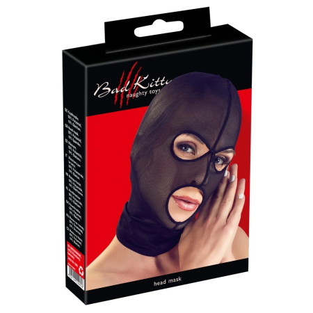 Bad Kitty Powernet Stretch Head Mask Black Unisex One Size