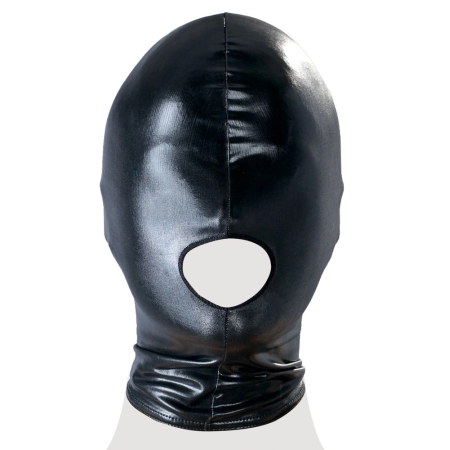 ZADO Wet Look Head Mask Black Flexible Polyester-Spandex S/M