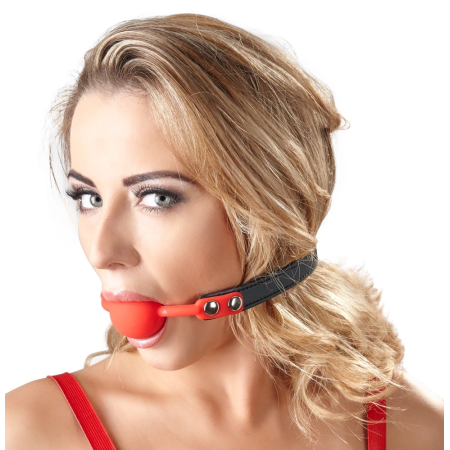 You2Toys Red Silicone Ball Restraint Adjustable Strap 4cm