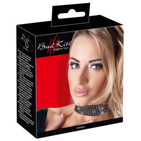 ZADO Rhinestone Adjustable Choker 25-42 cm - Sparkling Neck Accessory