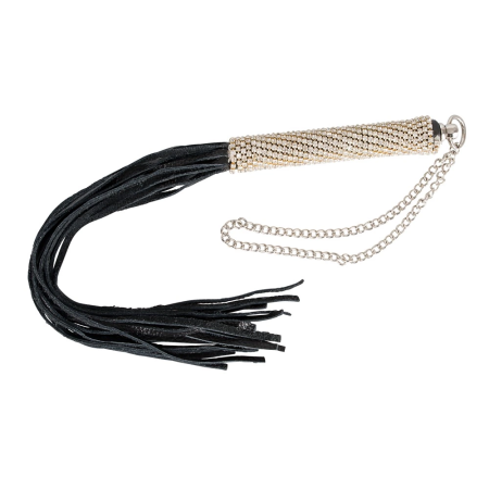 You2Toys Mini Flogger with Rhinestone Handle, 40 cm, Black
