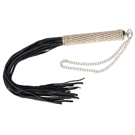 You2Toys Mini Flogger with Rhinestone Handle, 40 cm, Black