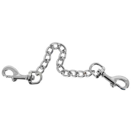 You2Toys Silver Metal Chain 15cm with Dual Snap Hooks