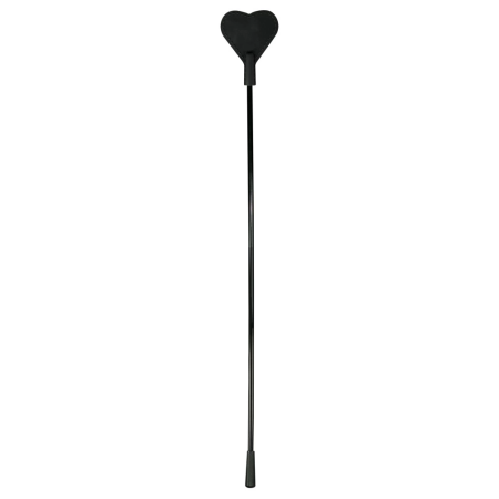 You2Toys Heart-Shaped Black Crop Silicone Tip 44 cm