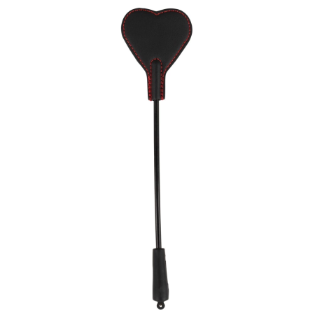 You2Toys Heart Mini Crop Black-Red 25cm with Faux Fur & Leather Look