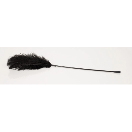 Bad Kitty Black Feather Wand 38cm - Elegant Touch Accessory