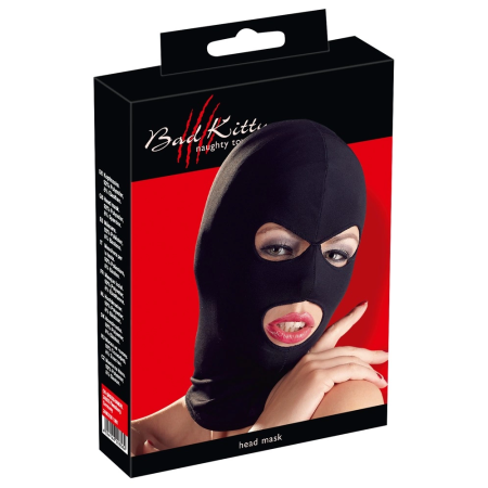 You2Toys Black Elastic Headwear Mask with Eyes & Mouth Openings