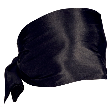 ZADO Satin Bondage Scarf Black 120 cm - Smooth Restriction Accessory