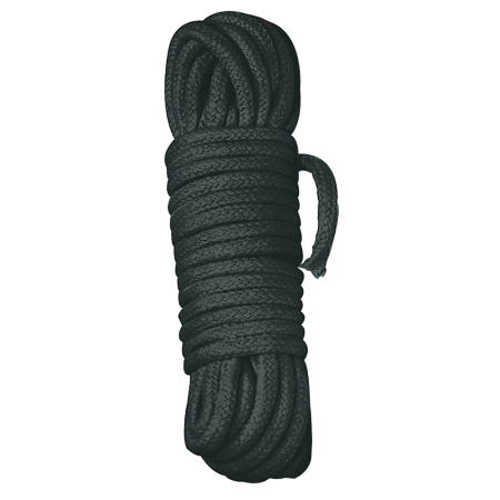 You2Toys Bondage Rope 7m Black Cotton Braided Durable Design