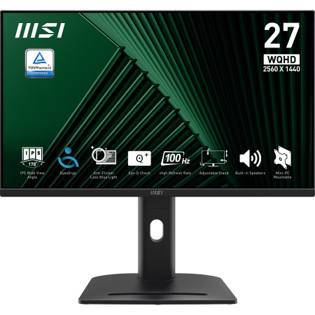 MSI Pro MP275QPG Kompiuterio Monitorius 68,6 cm (27") Juoda