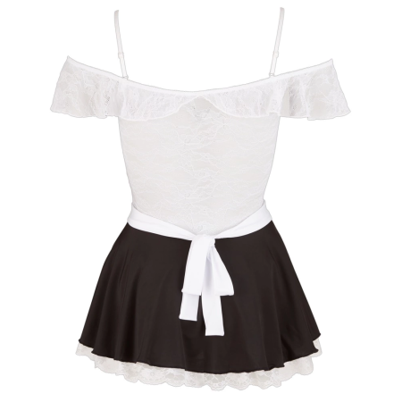 Cottelli Collection Maid-Inspired Dress L Adjustable Lace & Apron