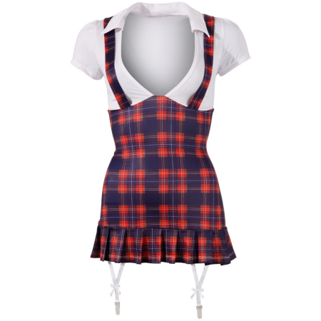 Cottelli Collection Schoolgirl Set S - Pleated Skirt & Blouse Costume