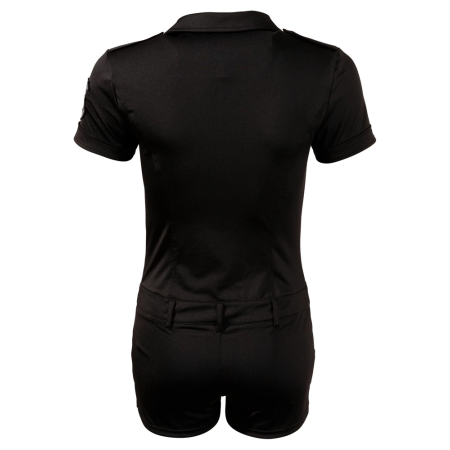 Cottelli Collection Police Uniform Bodysuit L Short Sleeve Black