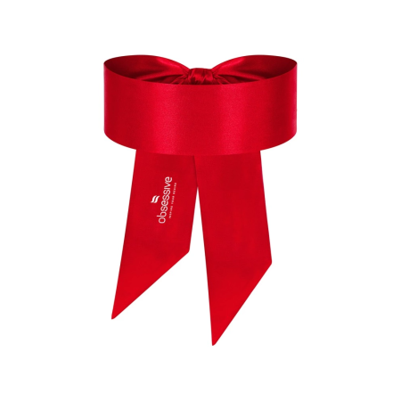 Obsessive Satin Red Scarf Elegant Accessory 120 cm Polyester