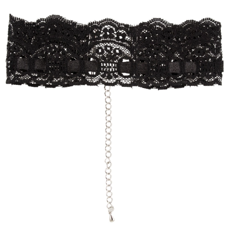 Black Level Elegant Lace Choker with Adjustable Chains 30-45cm