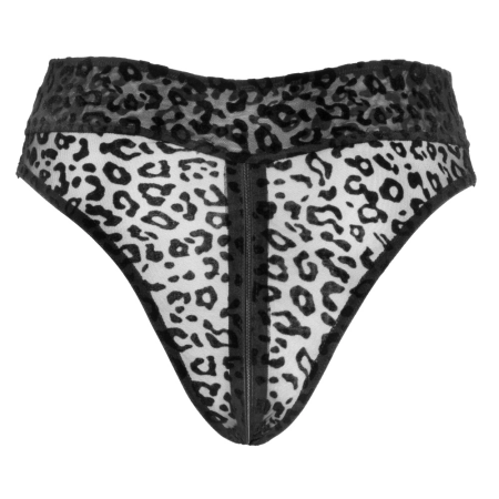 Noir Handmade Leo High-Waist Panty with 3-Way Zip, Size M