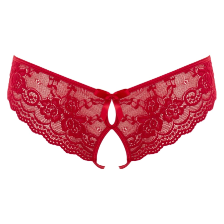 Cottelli Collection Lace Briefs L with Decorative Cut-Outs & Bows Black