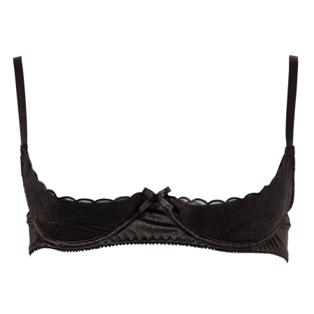 Cottelli Collection Basic Shelf Bra Black 75B - Elegant Embroidered Finish