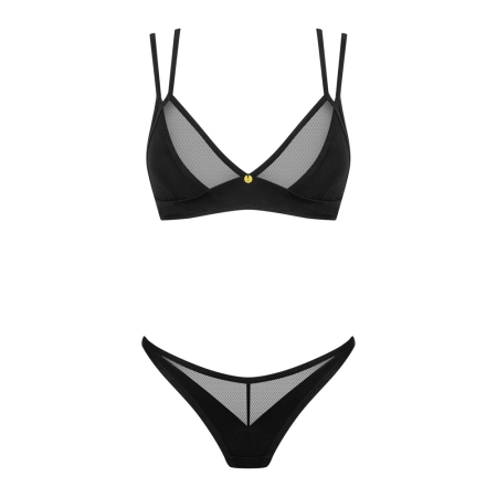 Obsessive Nesari Lingerie Set XS/S - Black, Adjustable Straps