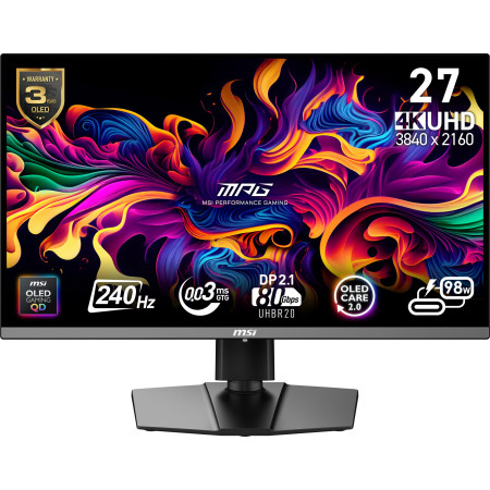 MSI MPG 272URX QD-OLED 4K Monitorius 26.5"