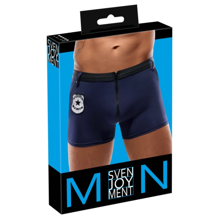Svenjoyment Boxer Briefs Police Style Dark Blue L - Stretch Material