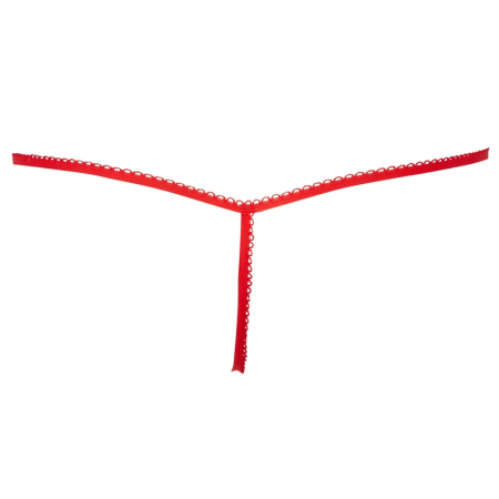 Cottelli Collection Men's Metallic Red Briefs with White Feathers S-L