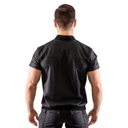 Svenjoyment Shirt Blouson 2XL Black Matte Finish with Pockets