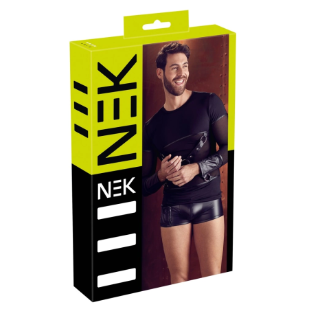 NEK Men's Long Sleeve Matte Shirt with Powernet & Removable Harness L
