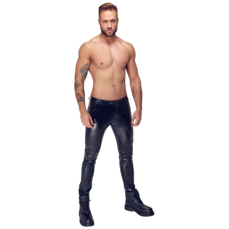 Noir Handmade M. Trousers XL Matte Snakeskin Effect, Stretch Fit