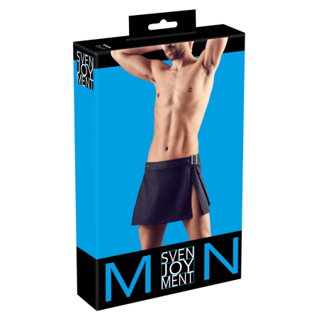 Svenjoyment Gladiator Skirt L/XL with Buckles and Side Pockets Black