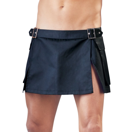 Svenjoyment Gladiator Men's Skirt S/M Black with Buckles & Pockets