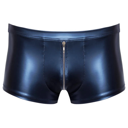 NEK Boxer Briefs Blue 2XL Metallic Matte Finish, Silver Zip Front