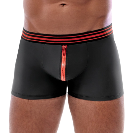 Svenjoyment Boxer Briefs Black/Red L Matte Look Wide Waistband