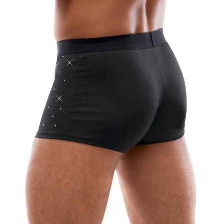 Svenjoyment Men's Microfibre Pants L with Rhinestone Detail Black