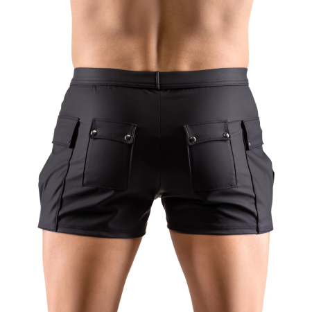 Svenjoyment XL Matte Black Worker Shorts with Multiple Pockets