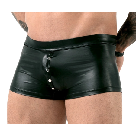 Svenjoyment Bondage Men's Black Matte Pants with Back Handcuffs L