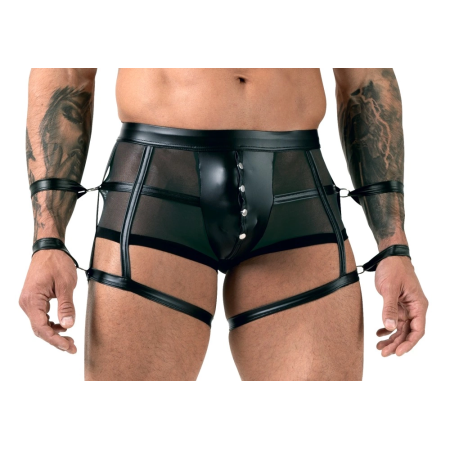 Svenjoyment Bondage Men’s Pants XL - Black Powernet & Matte Finish