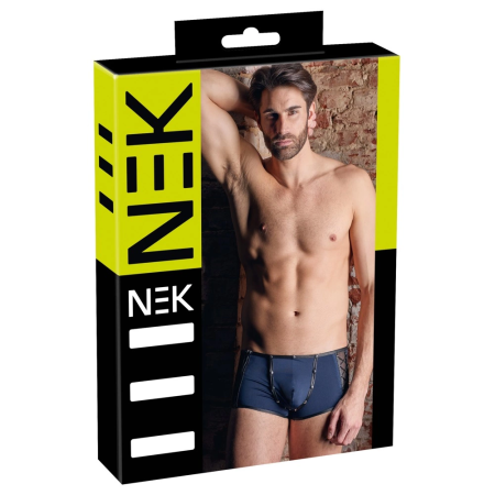 NEK Men’s Microfibre Pants S Matte Details, Zip & Lacing, Black