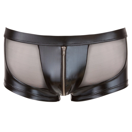 Cottelli Collection Men’s Powernet Briefs with Wet Look, Size M