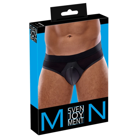 Svenjoyment Briefs L Black Matte Mesh Padded Pouch Comfort Fit