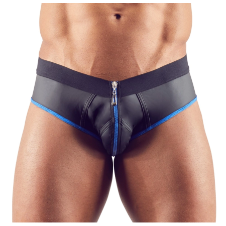 NEK Men's Jock S Neoprene Effect Shiny Black Polyurethane Finish