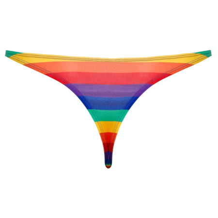 Svenjoyment Thong Rainbow Stripe Men’s Soft Stretch S